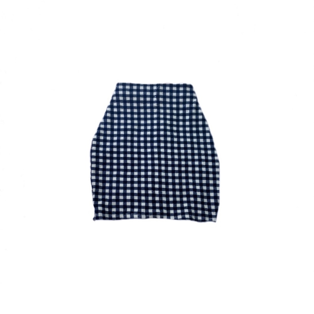 Blue checkered Bodycon skirt